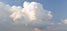 Typische Kumuluswolke beim Heranwachsen zu einer Gewitterwolke. Foto: Tilo Arnhold/TROPOS