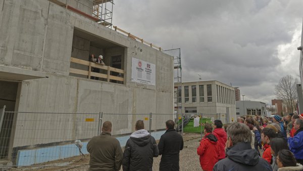 Richtfest Chemie-Laborneubau am in TROPOS Leipzig, 23.03.2016. Foto: Tilo Arnhold, TROPOS